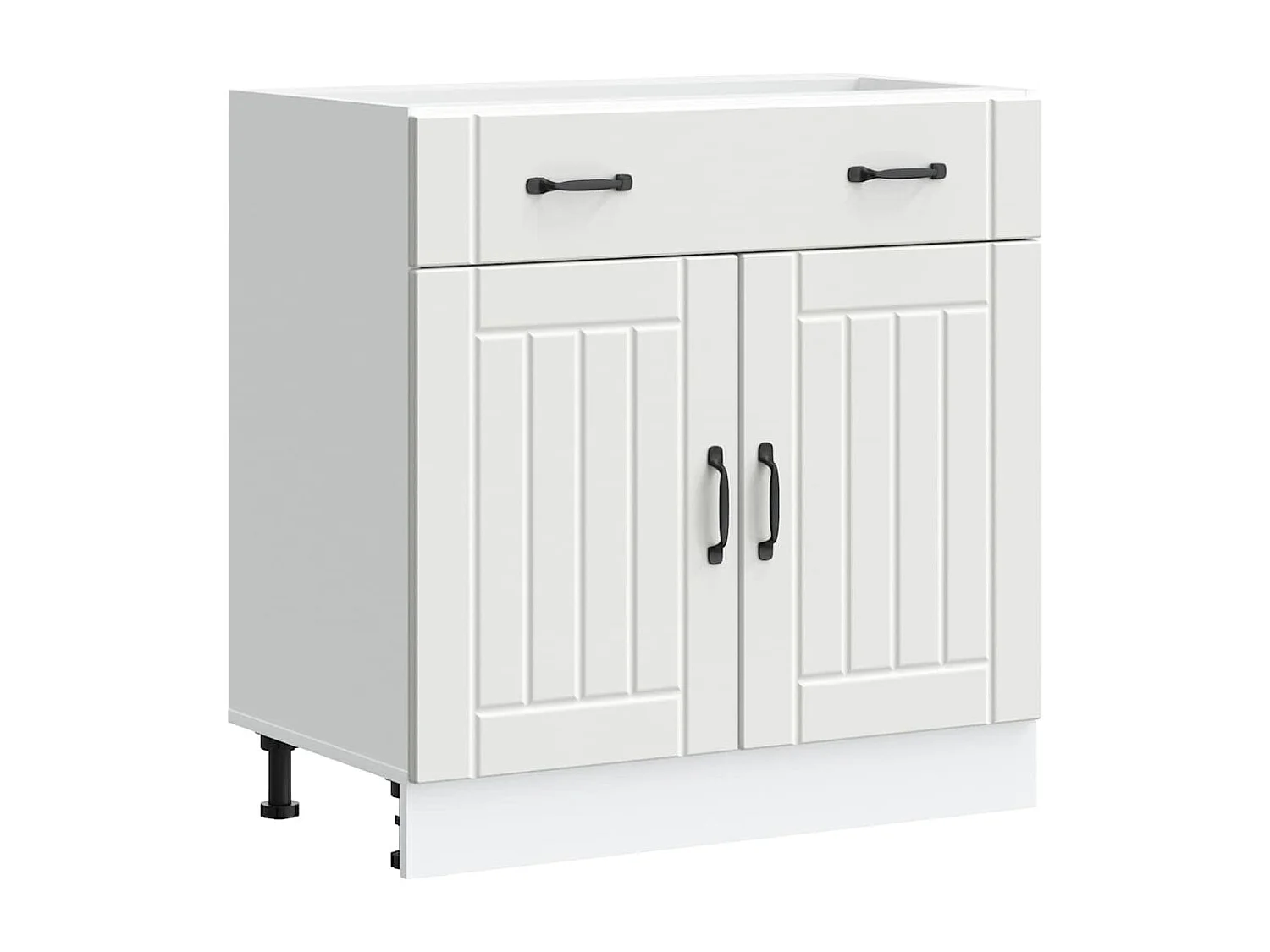 Mobile da cucina in legno ingegnerizzato bianco Lucca