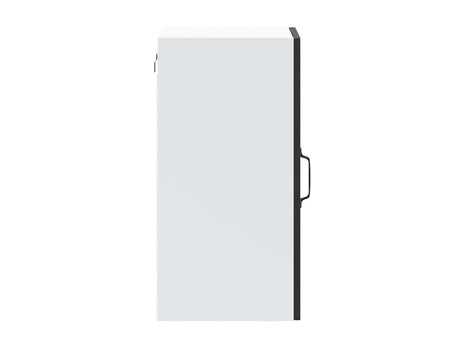 Armoire murale de cuisine avec porte en verre noir