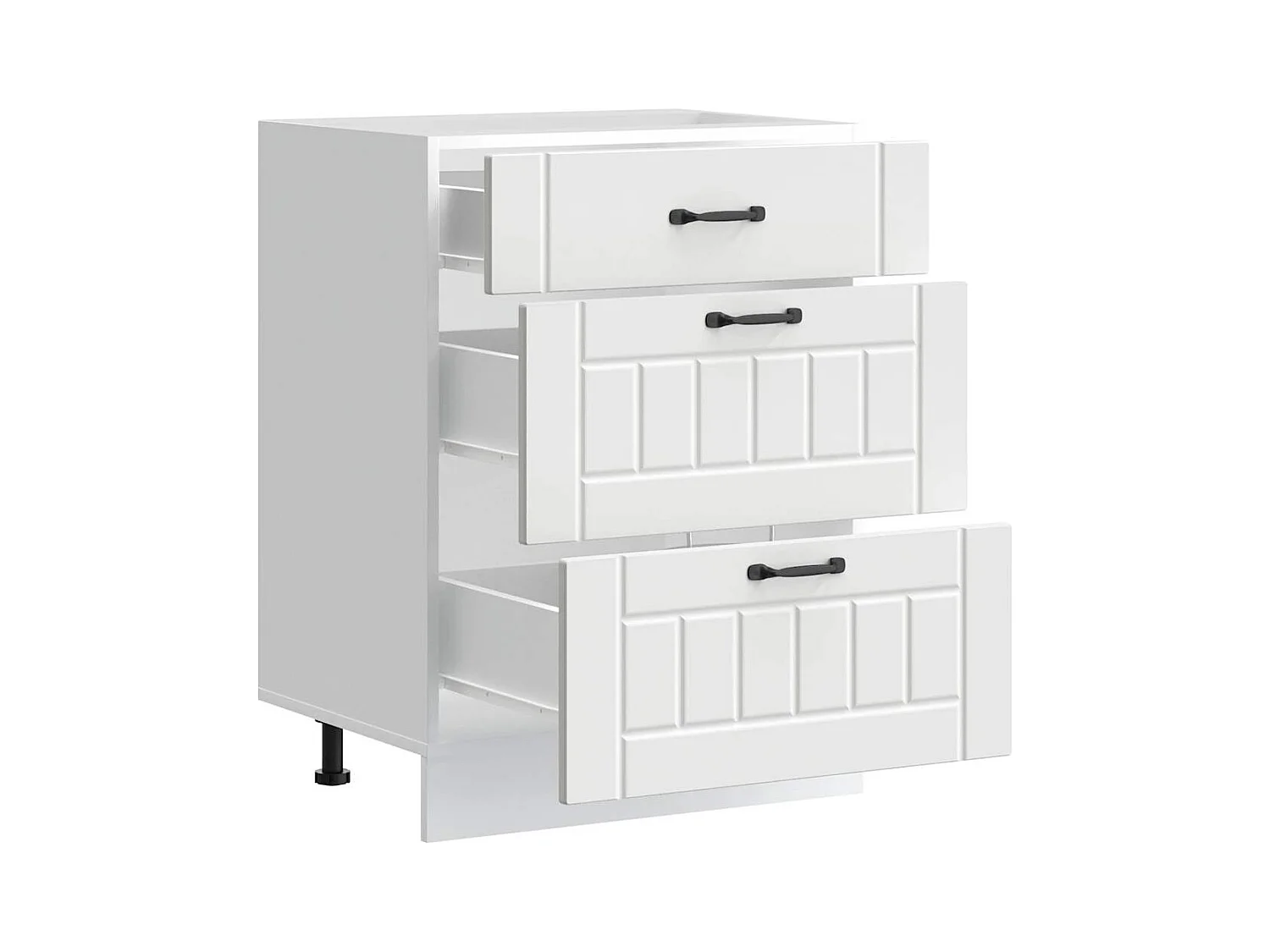 Armoire de cuisine blanc bois d'ingénierie