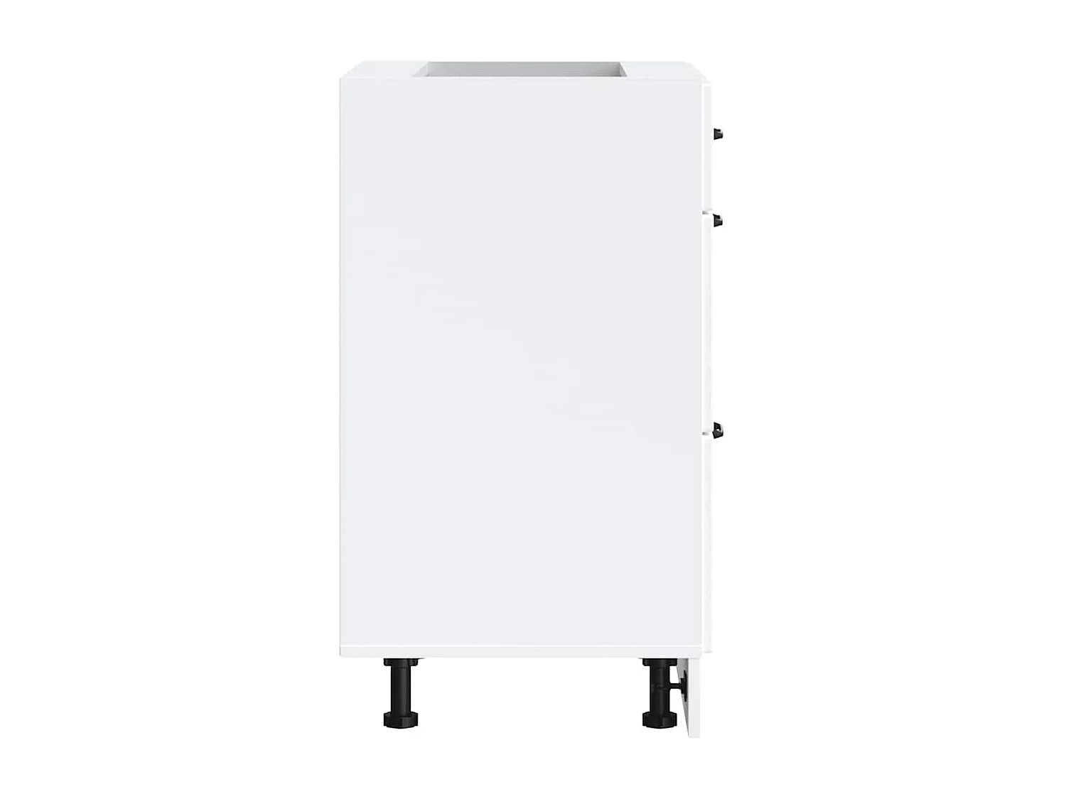 Armoire de cuisine blanc bois d'ingénierie