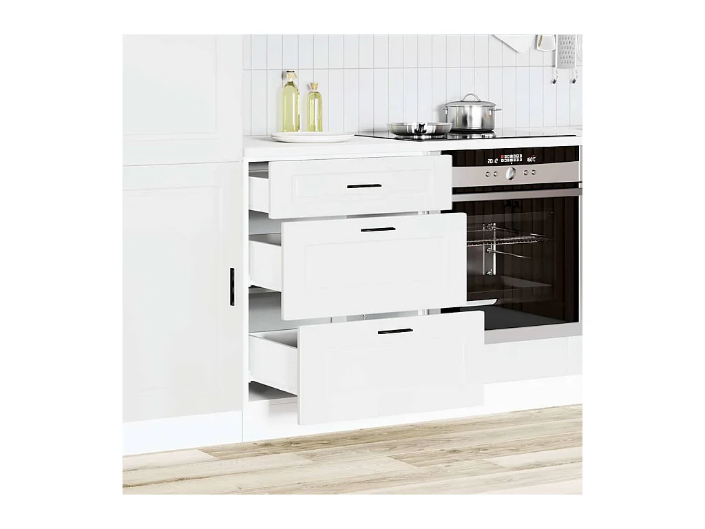 Mobile da cucina in legno ingegnerizzato bianco Porto