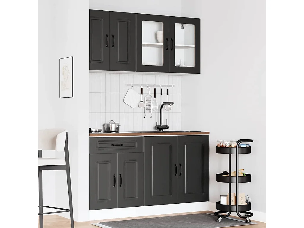 Ensemble d'armoires de cuisine 4 pcs bois d'ingénierie