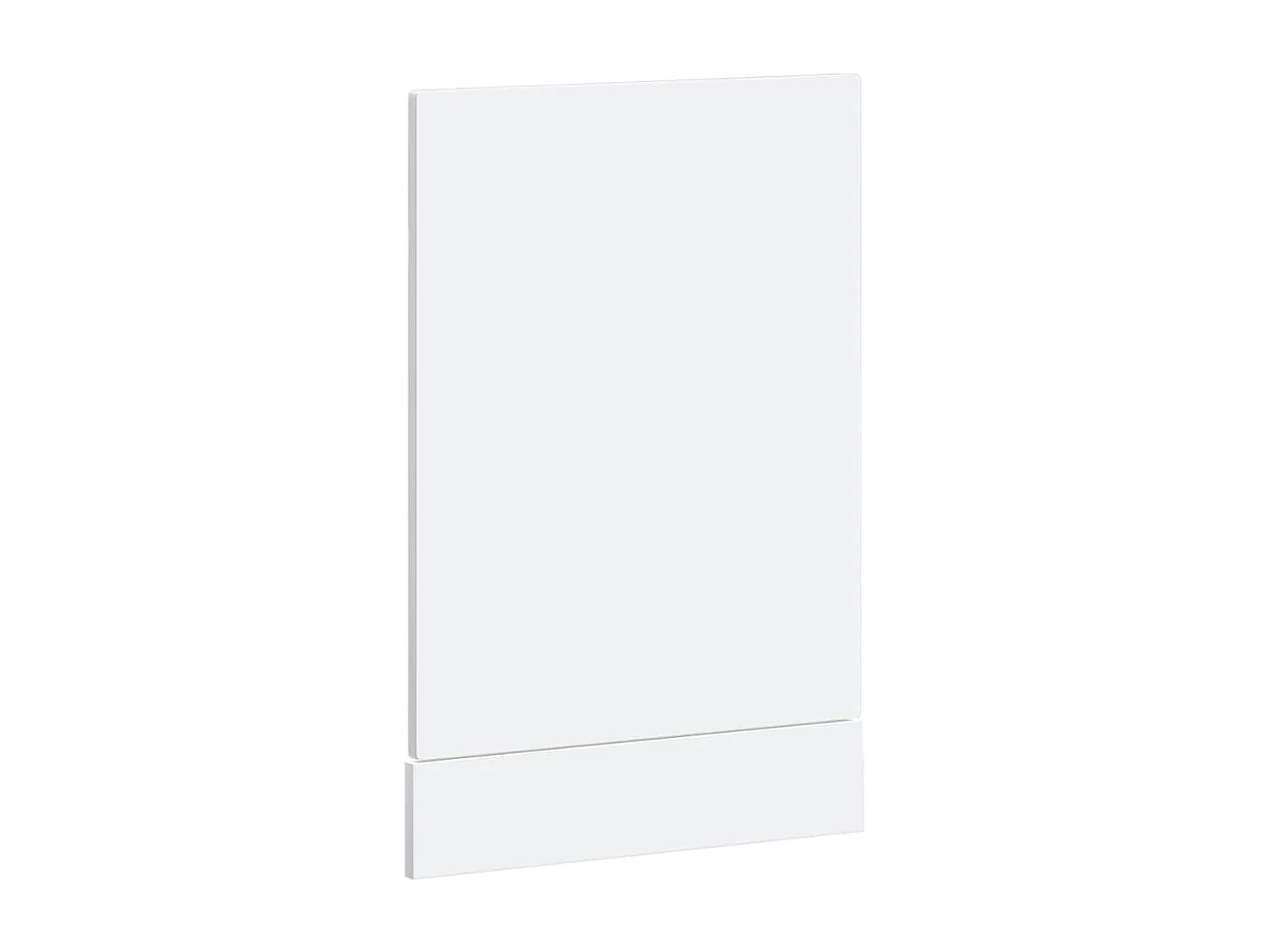 Panneau de lave-vaisselle blanc brillant 45x1,5x67 cm