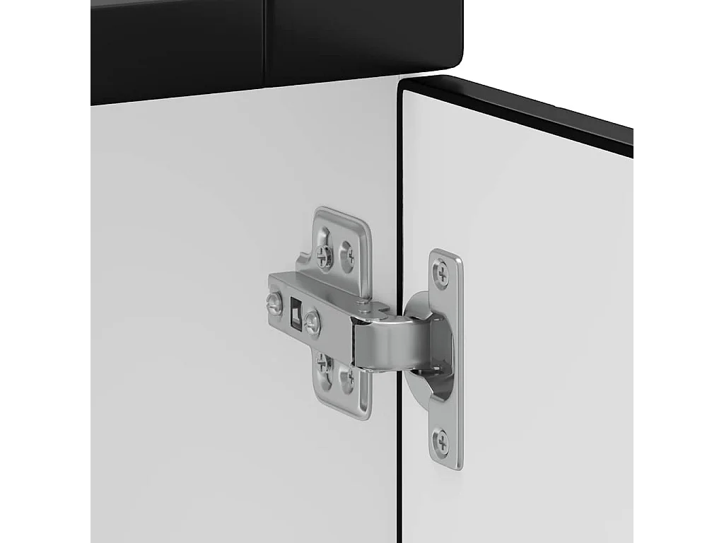 Armoire de cuisine noir bois d'ingénierie