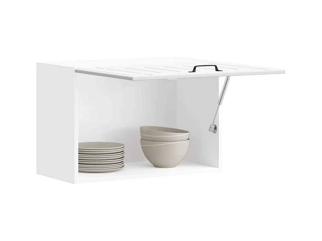 Armoire murale de cuisine blanc bois d'ingénierie