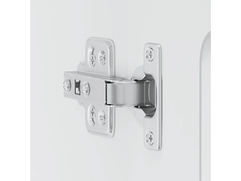 Armario de cocina de pared blanco con puerta de cristal