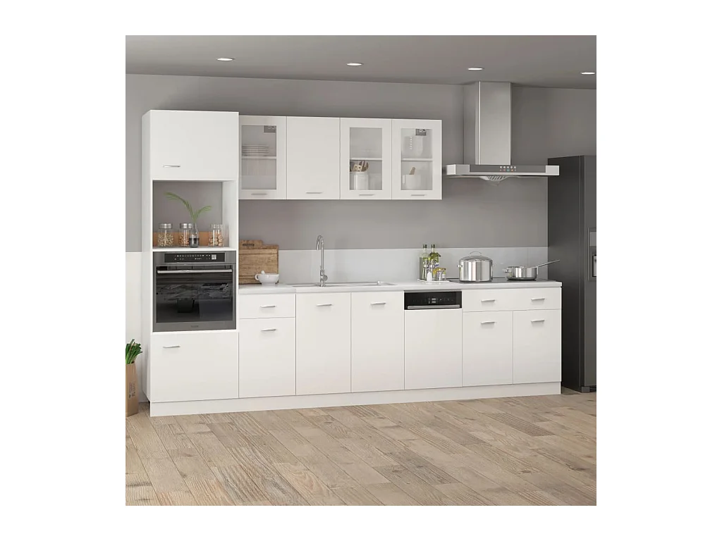 Armoire de plancher à tiroir Blanc 80x46x81,5cm