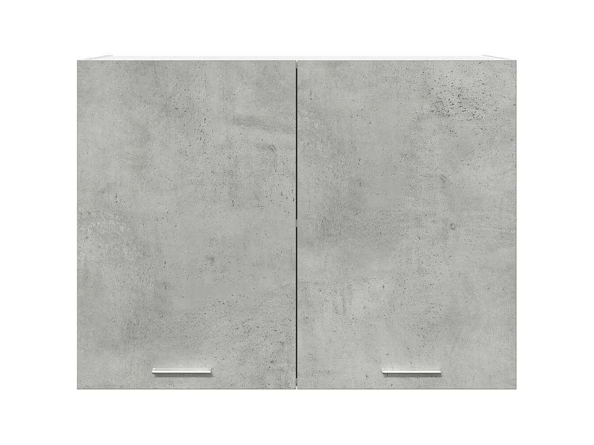 Armoire suspendue Gris béton 80x31x60 cm Aggloméré