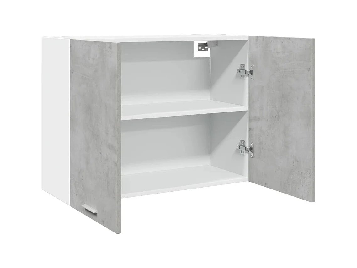 Armoire suspendue Gris béton 80x31x60 cm Aggloméré