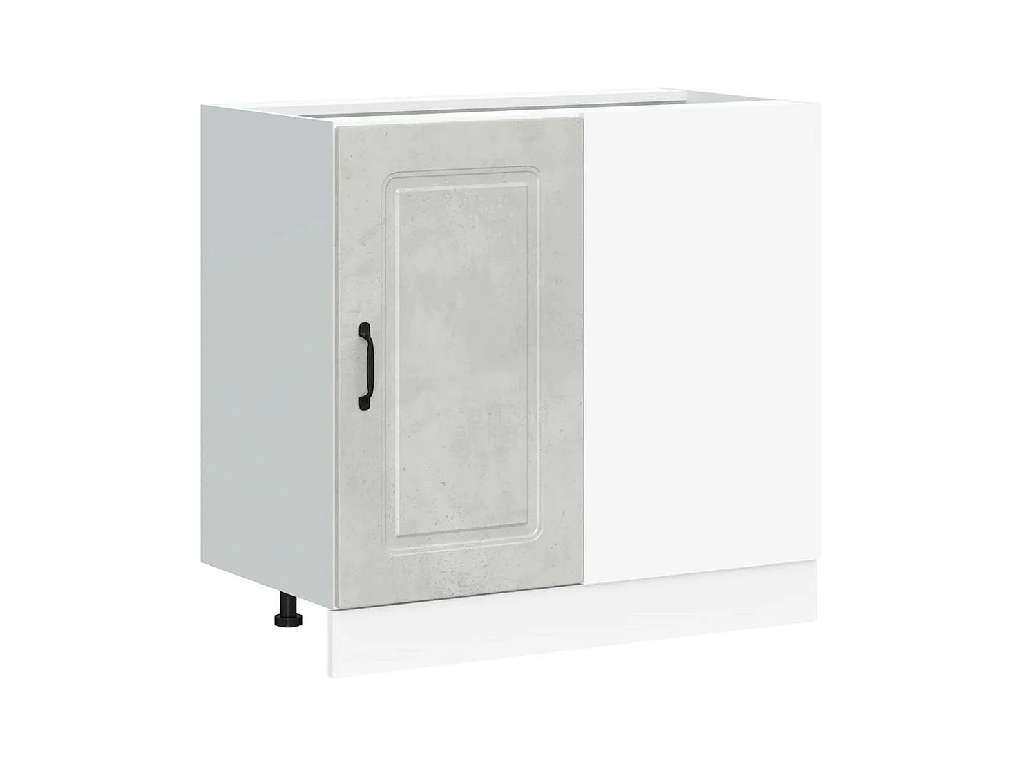 Armoire de cuisine gris béton bois d'ingénierie