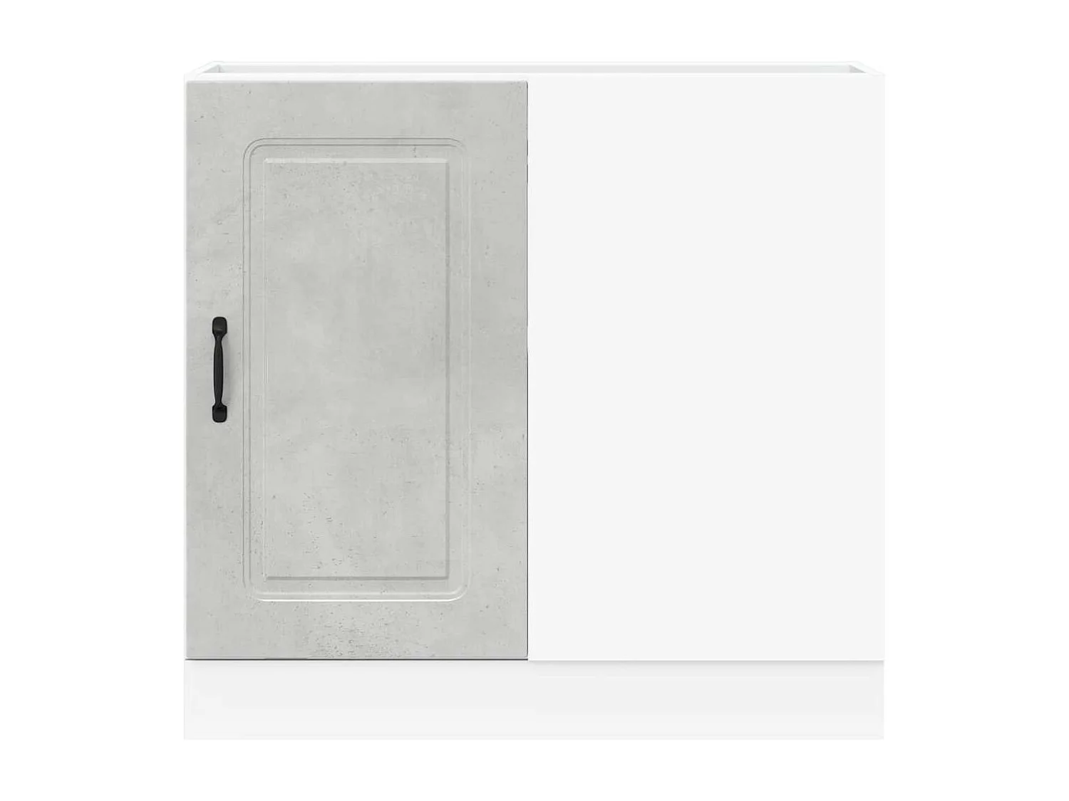 Armoire de cuisine gris béton bois d'ingénierie