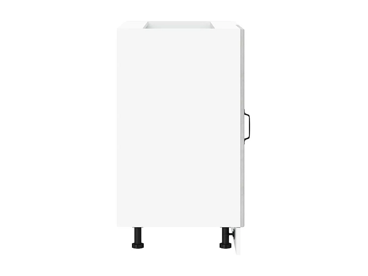 Armoire de cuisine gris béton bois d'ingénierie