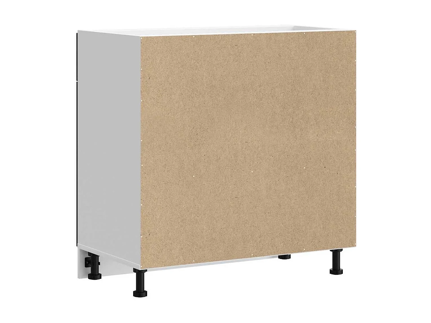 Armoire de cuisine noir bois d'ingénierie