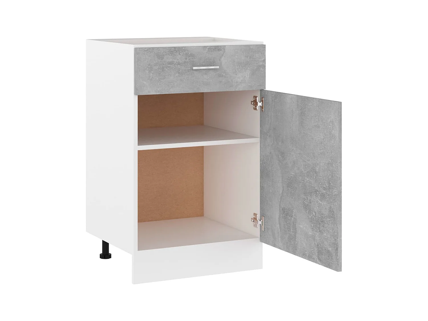 Armoire de plancher à tiroir Gris béton