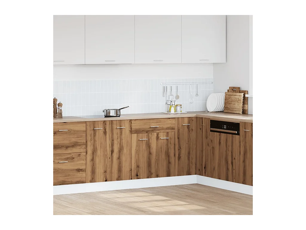 Mueble de suelo de roble con cajón, hecho a mano, "Lyon"