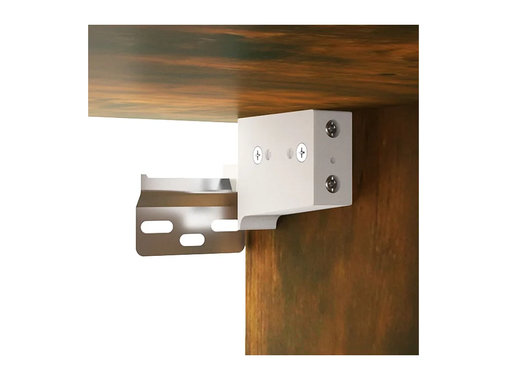 Mobile angolare sospeso Rovere affumicato Legno composito