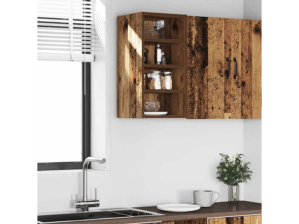 Armadio pensile legno vecchio 30x29,5x60 cm