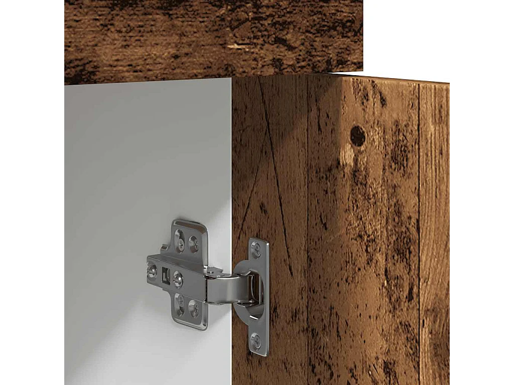 Armoire de plancher à tiroir vieux bois 80x46x81,5 cm