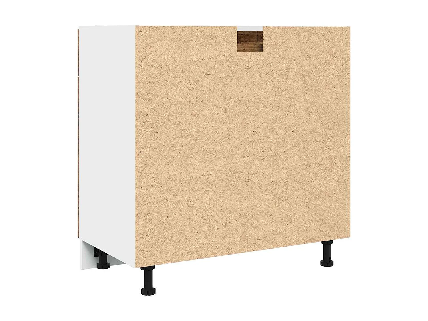 Mueble de suelo con cajón, madera vieja, 80x46x81,5 cm