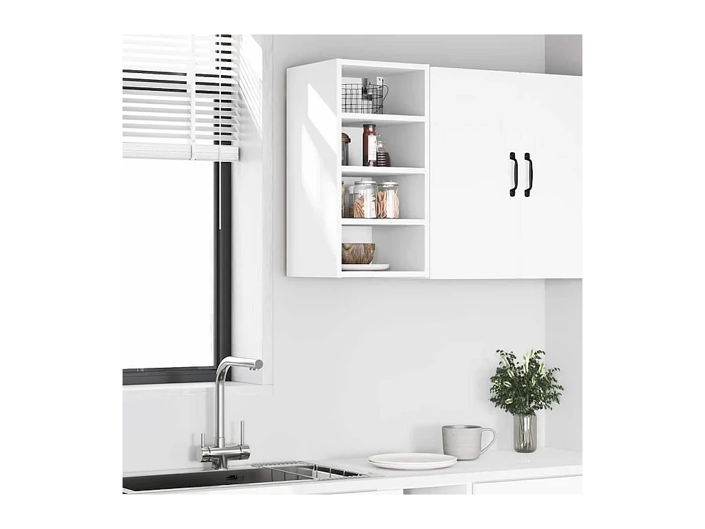 Mobile pensile bianco 30x29,5x60 cm in legno ingegnerizzato