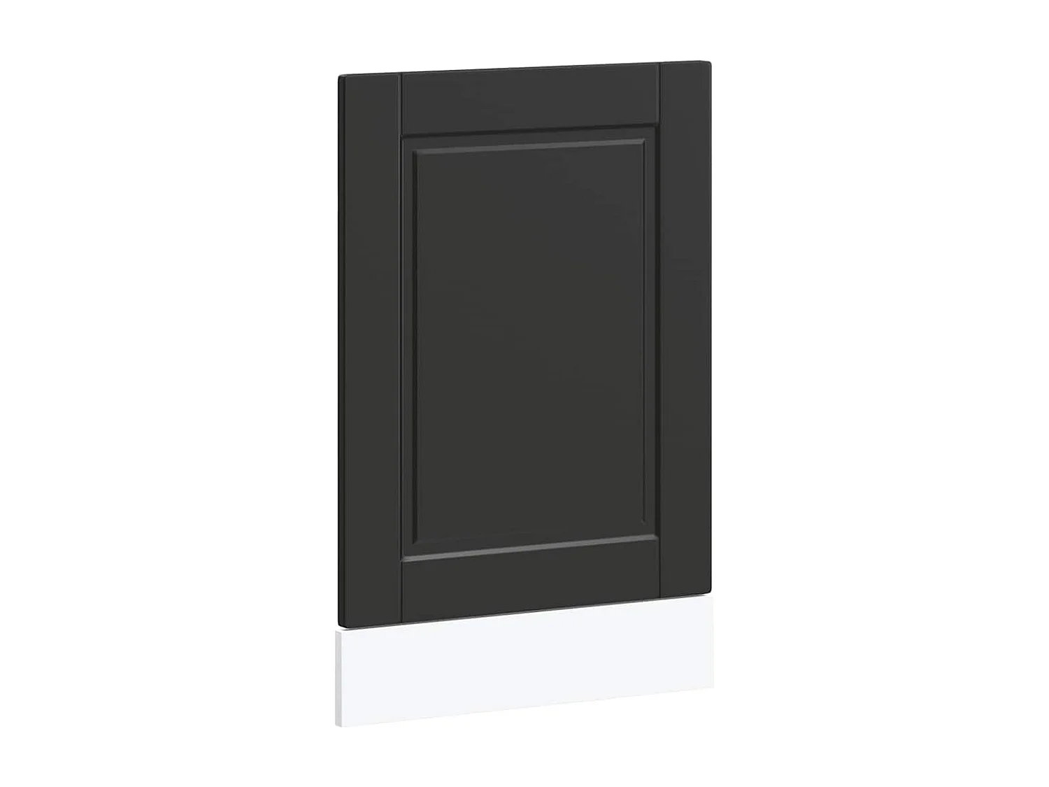 Panneau de lave-vaisselle noir 45x1,5x67 cm