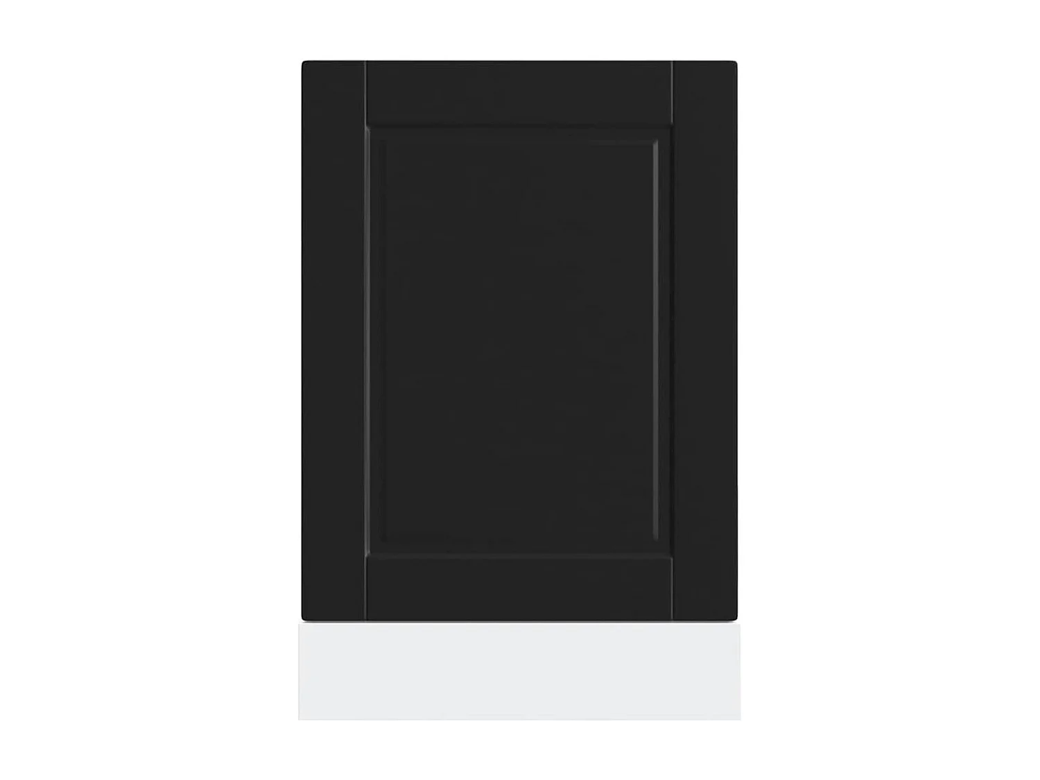 Panneau de lave-vaisselle noir 45x1,5x67 cm