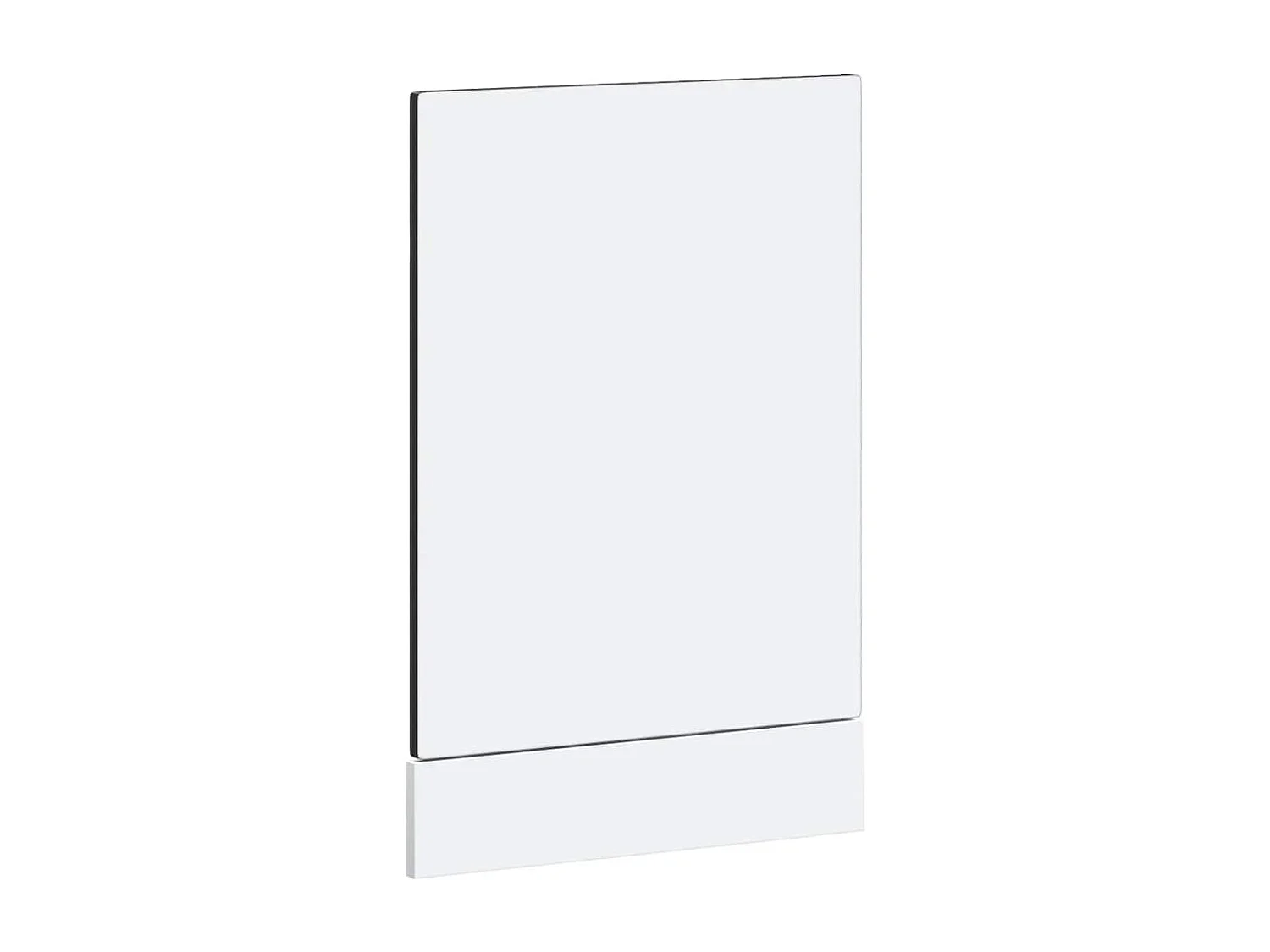 Panneau de lave-vaisselle noir 45x1,5x67 cm