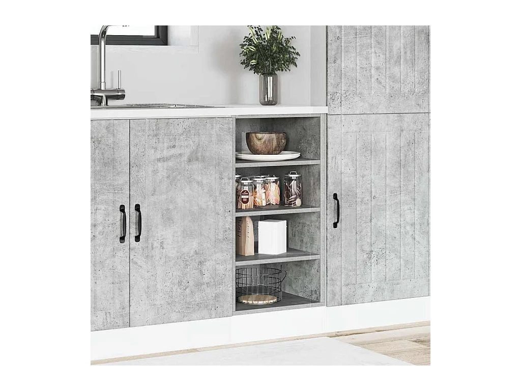 Armoire de plancher gris béton 40x44,5x81,5cm