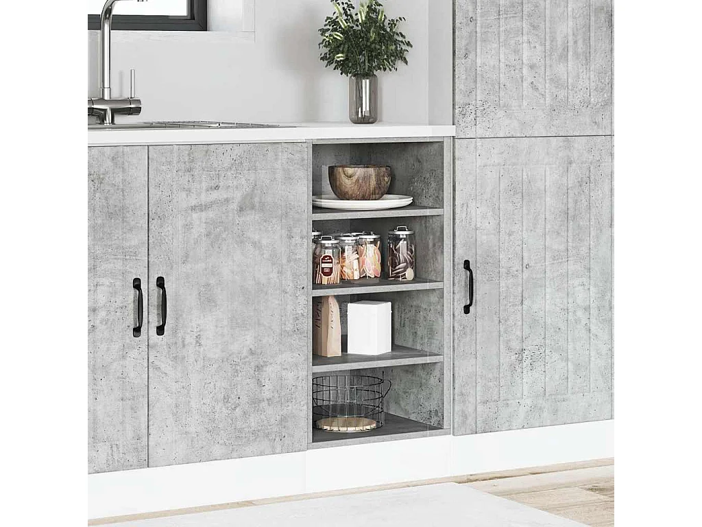 Armoire de plancher gris béton 40x44,5x81,5cm