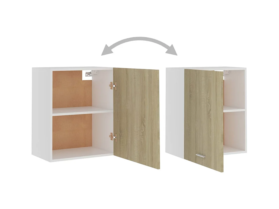 "Lyon"s 2-delige wandkasten Sonoma eiken