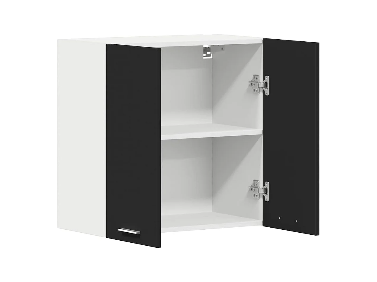 Zwarte hangkast 60x31x60 cm bewerkt hout