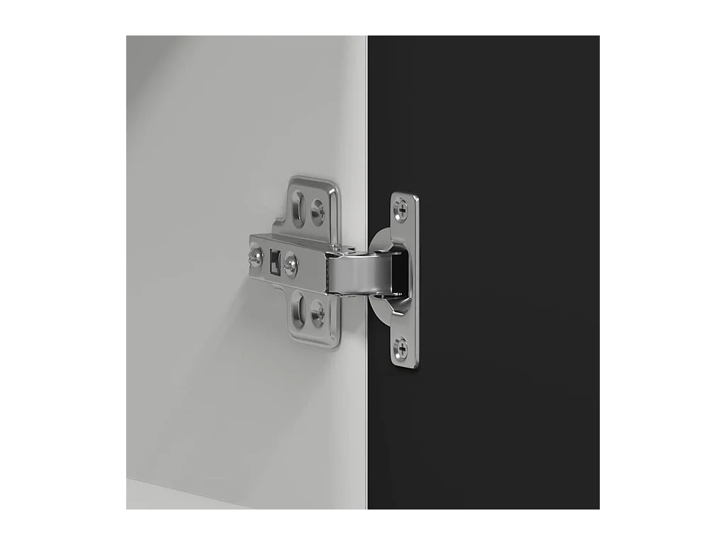 Zwarte hangkast 60x31x60 cm bewerkt hout