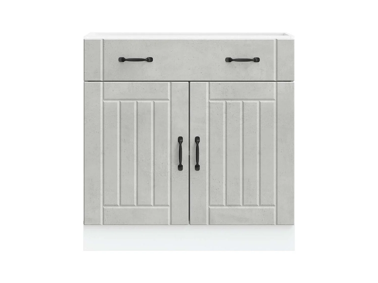 Mobile da cucina in legno ingegnerizzato grigio cemento Lucca