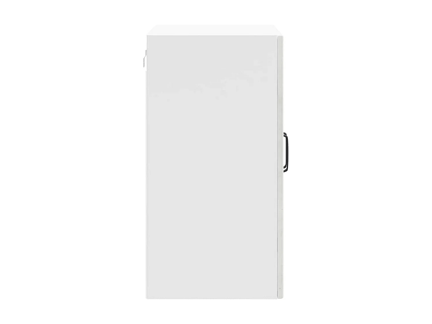 Mobile pensile da cucina grigio cemento con anta in vetro