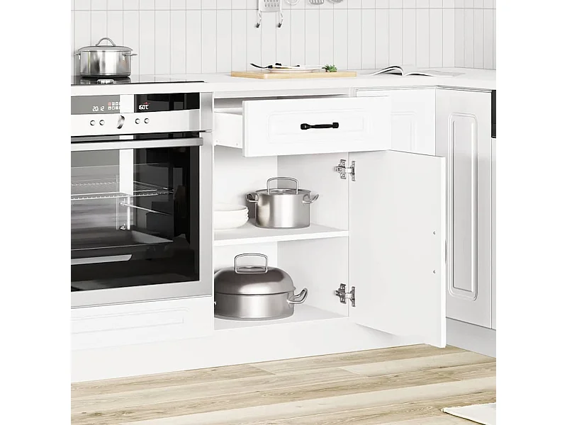 Mobile da cucina in legno ingegnerizzato bianco