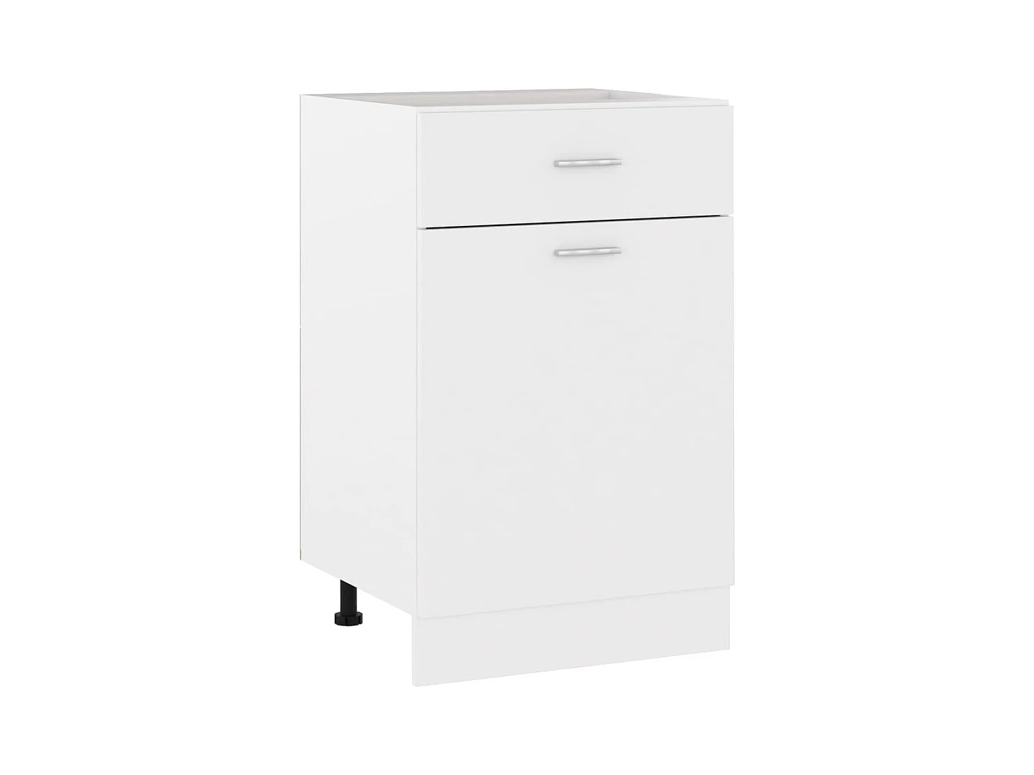 Mobiletto da terra con cassetti bianco 50x46x81,5cm