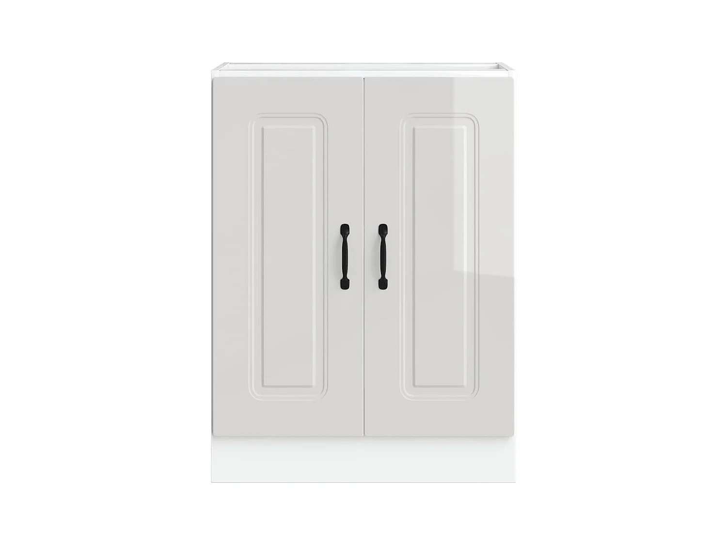 Base lavello, bianco lucido, 60x46x81,5 cm