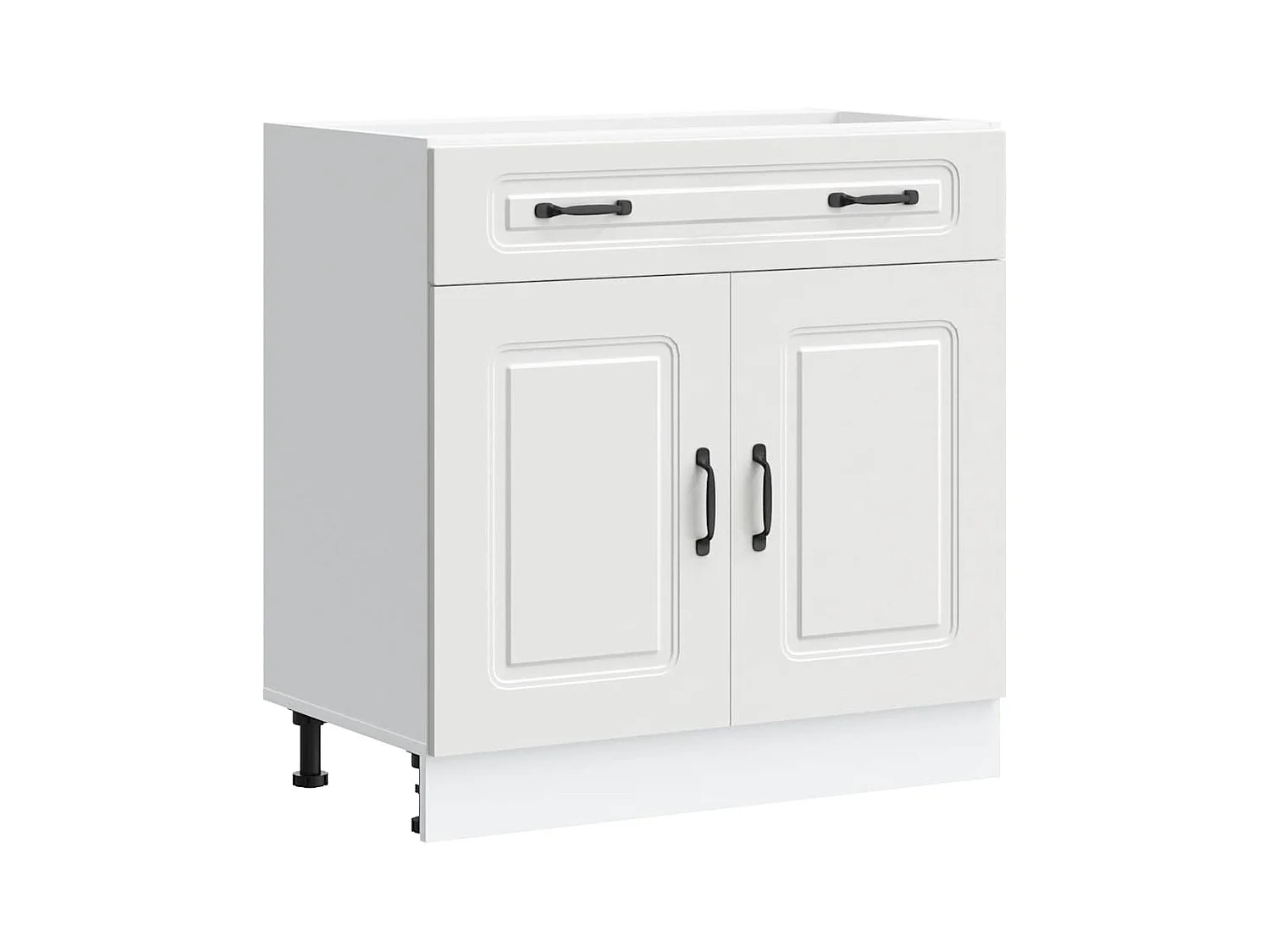 Armoire de cuisine blanc bois d'ingénierie