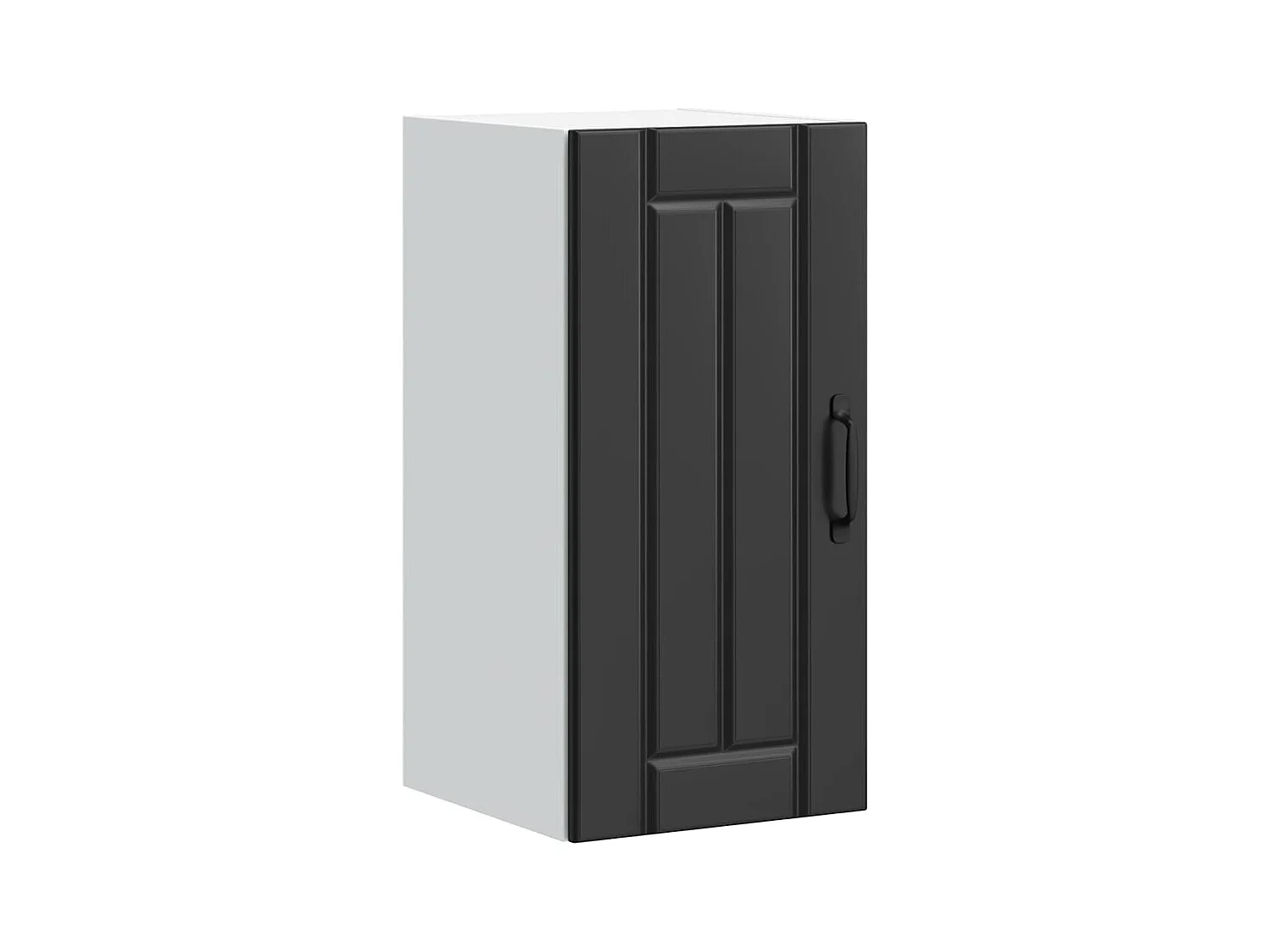 Mobile da cucina in legno ingegnerizzato nero Lucca