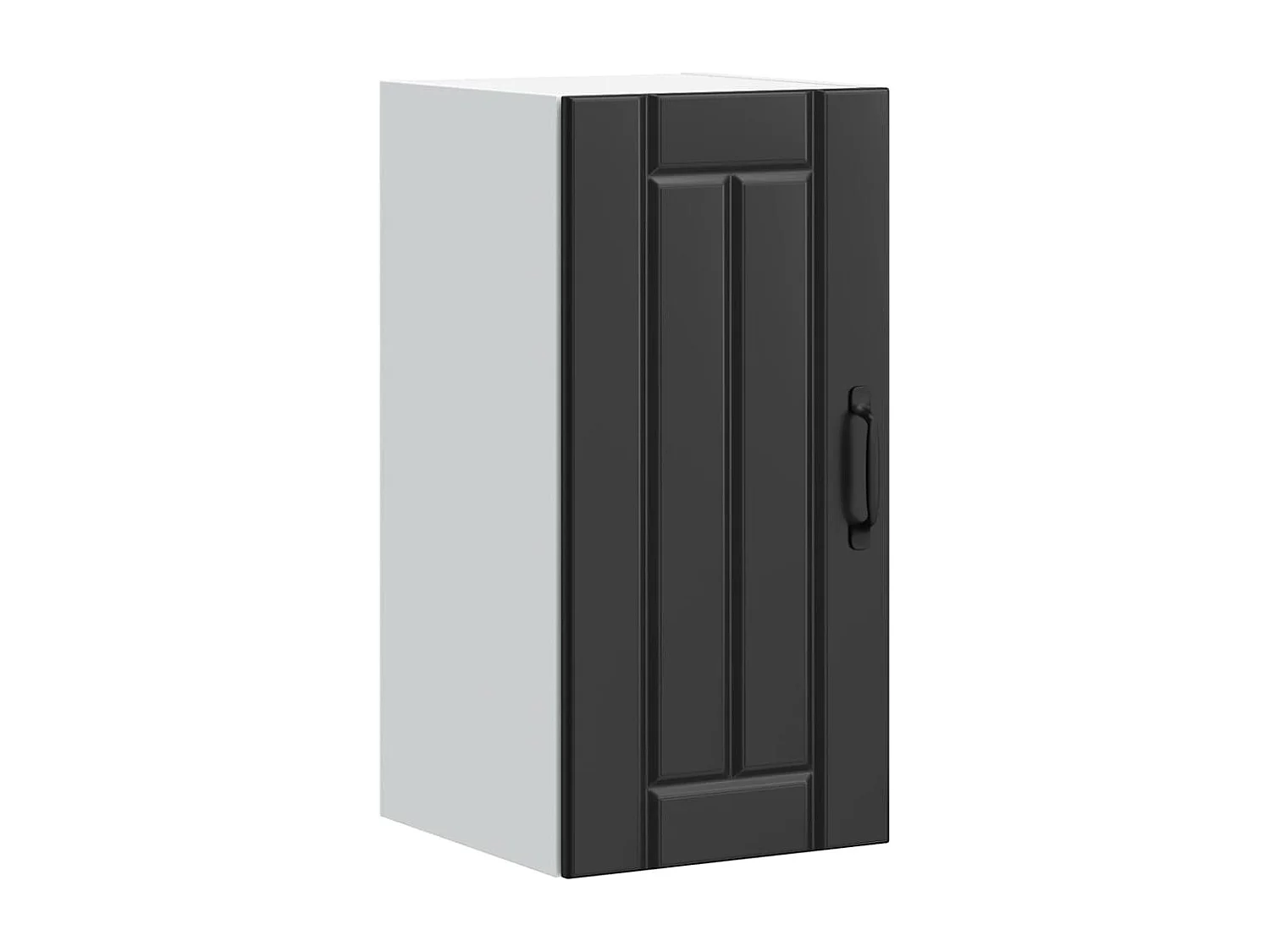 Armoire murale de cuisine noir bois d'ingénierie