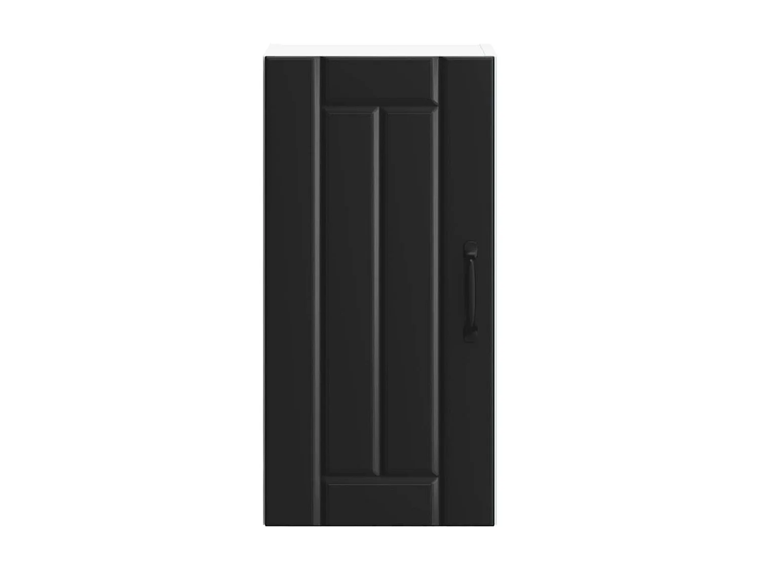 Armoire murale de cuisine noir bois d'ingénierie