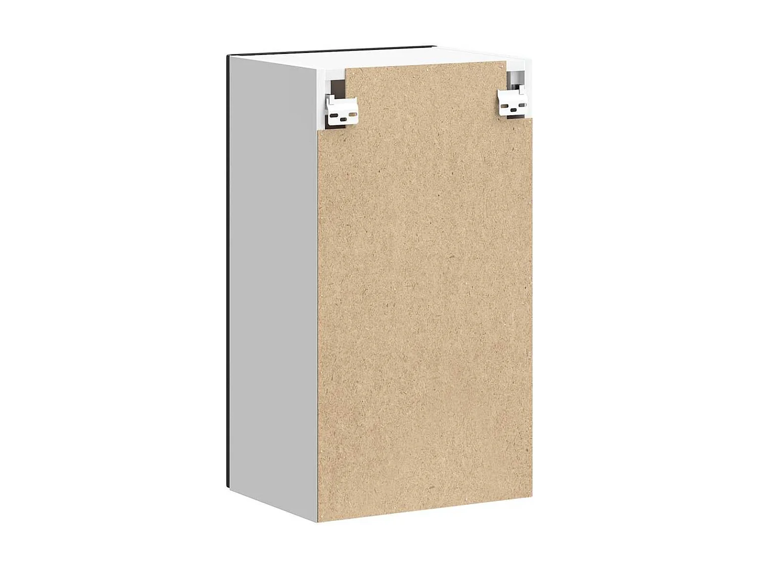 Armoire murale de cuisine noir bois d'ingénierie