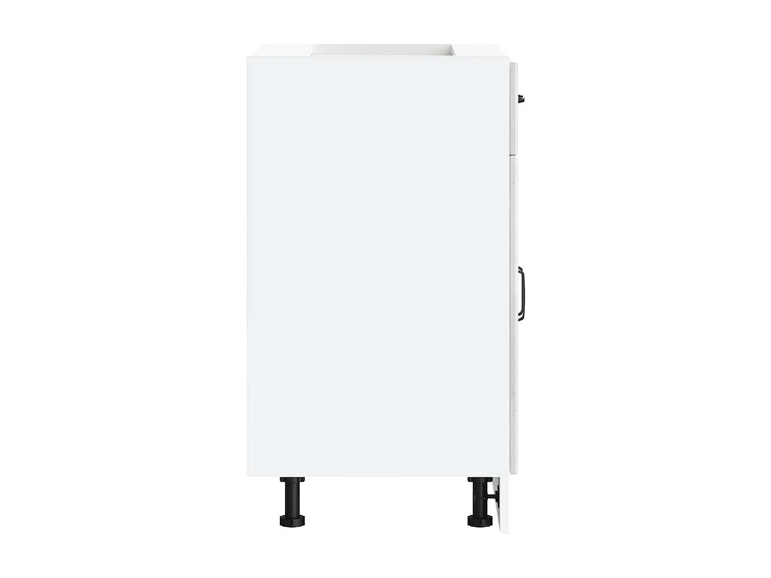 Armoire de cuisine gris béton bois d'ingénierie