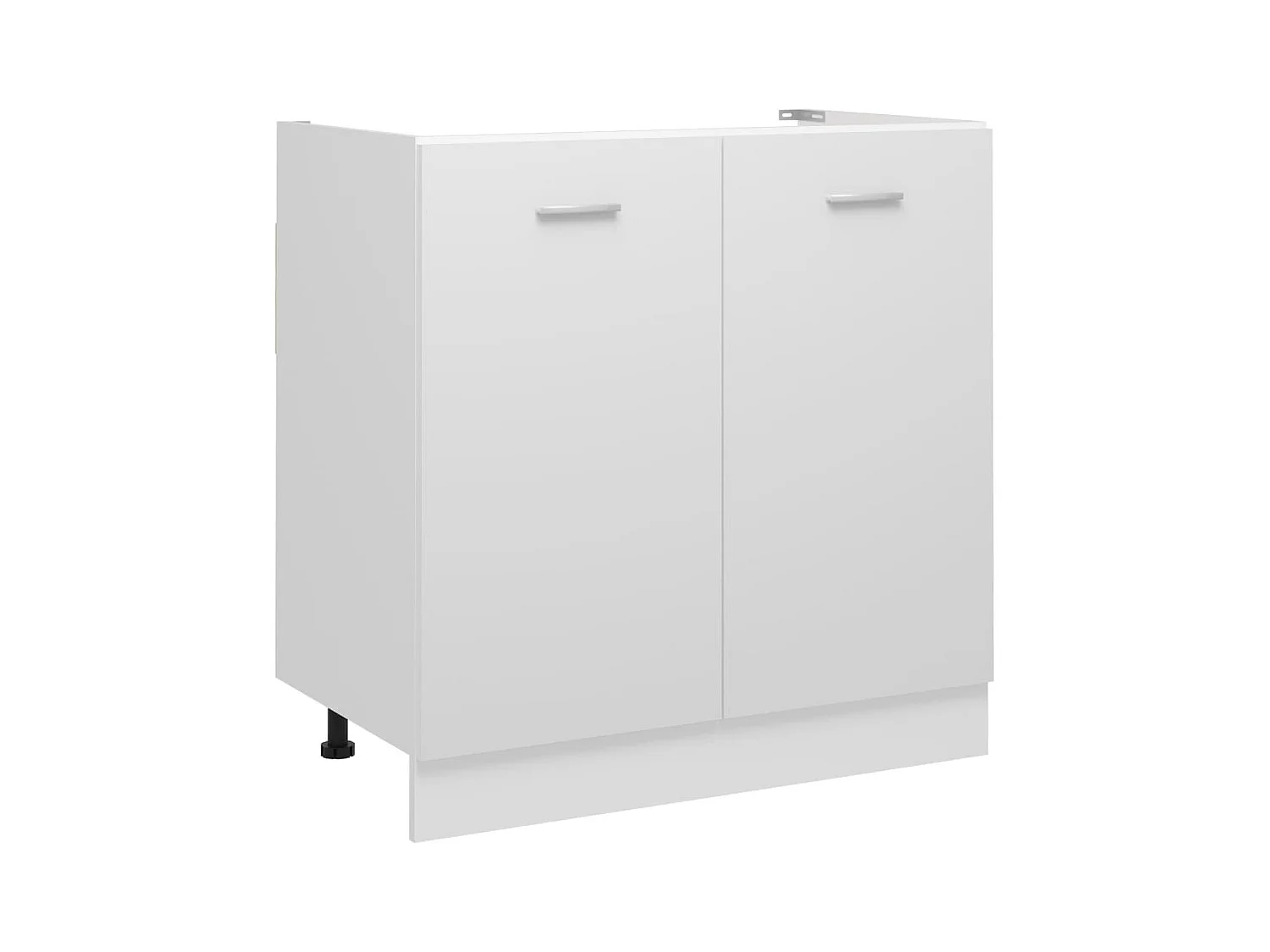 Armoire de plancher d'évier Blanc Bois ingénierie