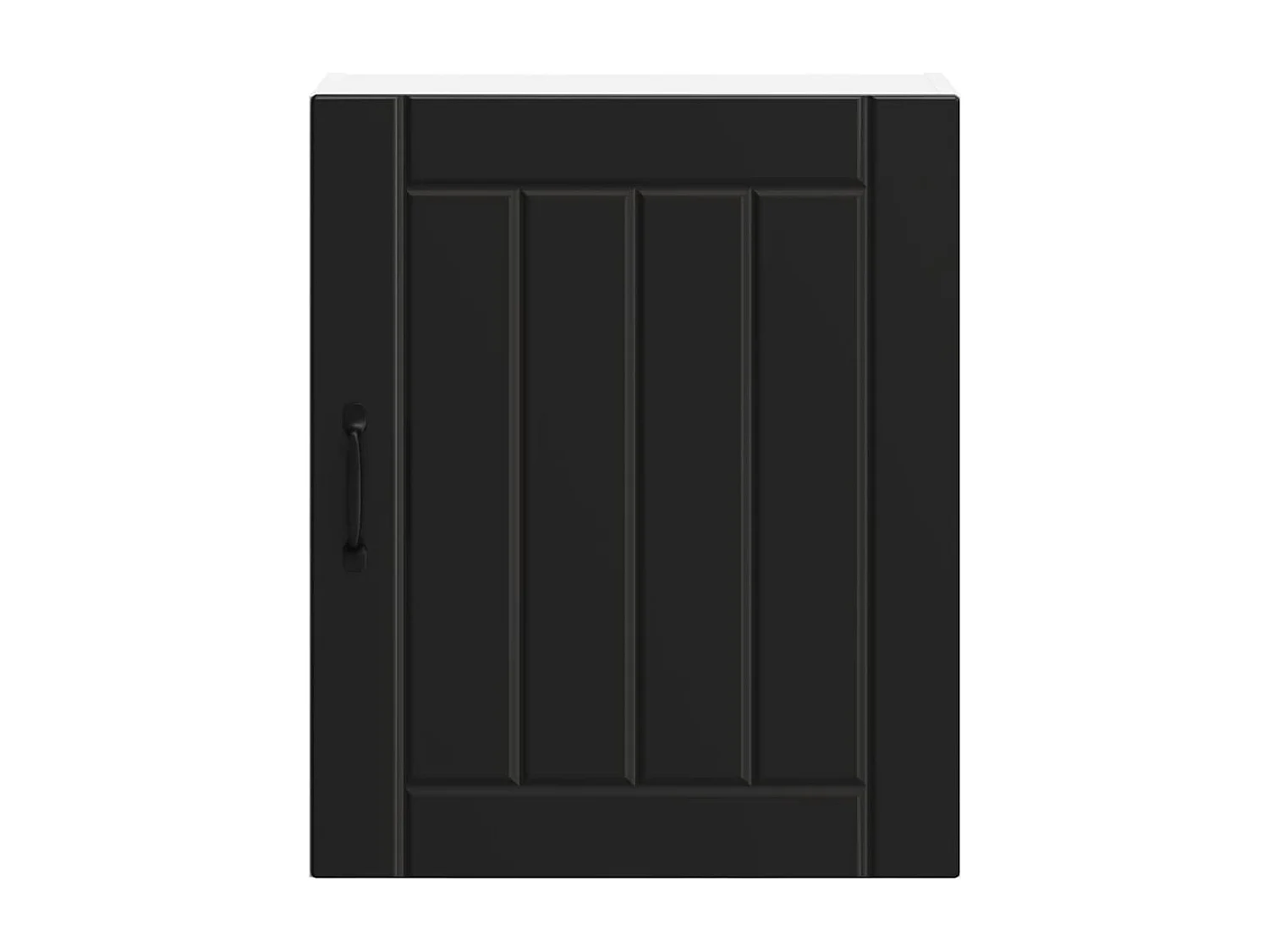 Armoire murale de cuisine noir bois d'ingénierie