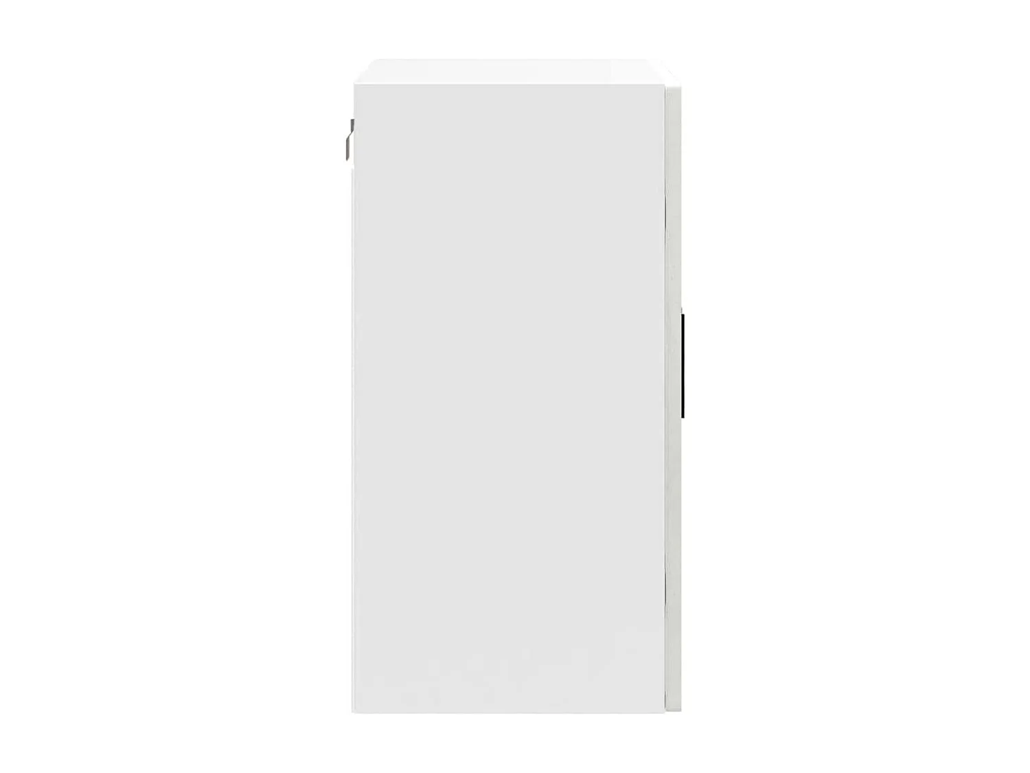 Pensile cucina con anta in vetro cemento grigio