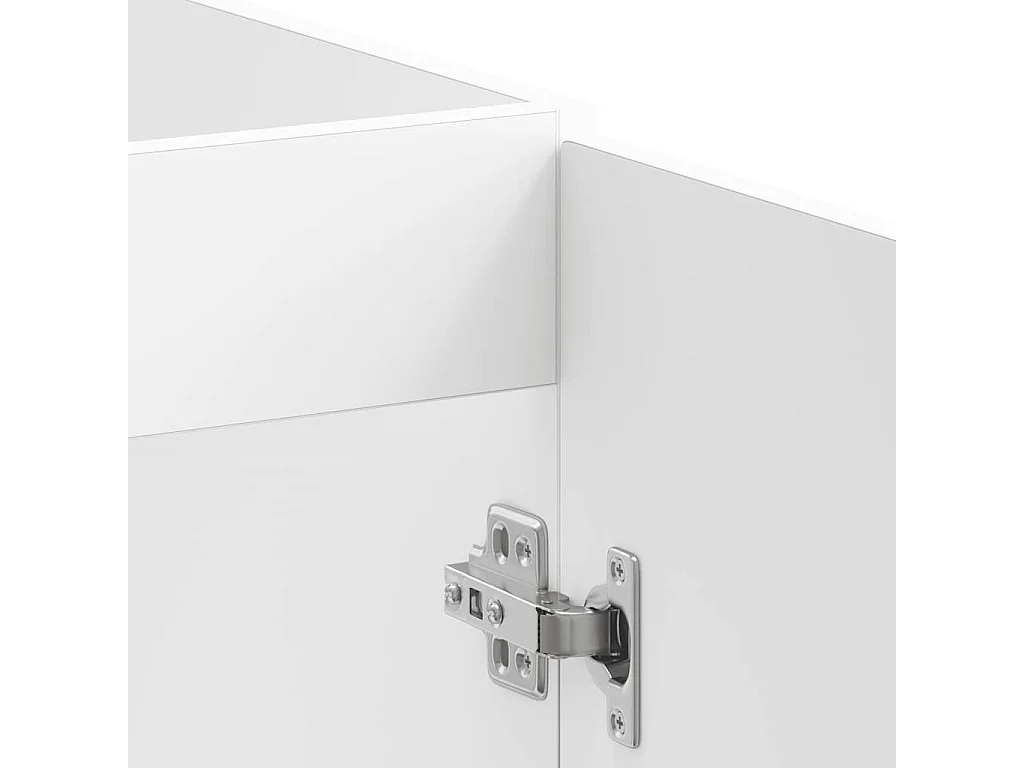 Meuble de base de lavabo blanc bois d'ingénierie