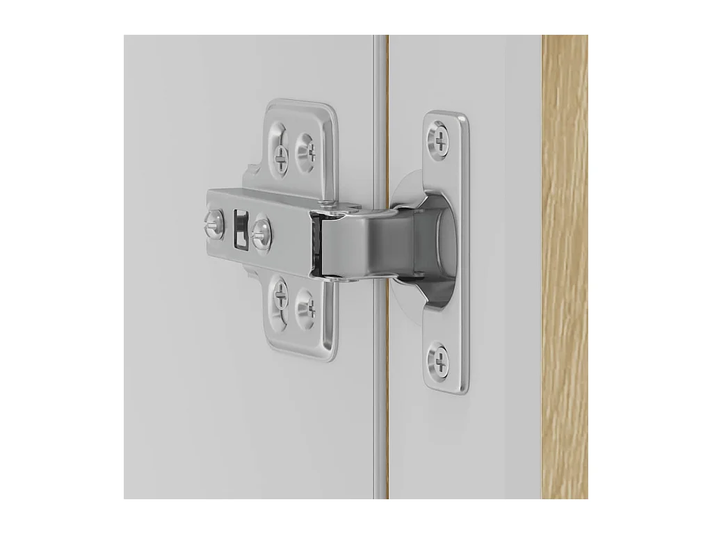 Armoire murale de cuisine et porte en verre chêne sonoma