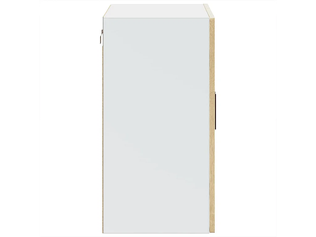 Armoire murale de cuisine et porte en verre chêne sonoma