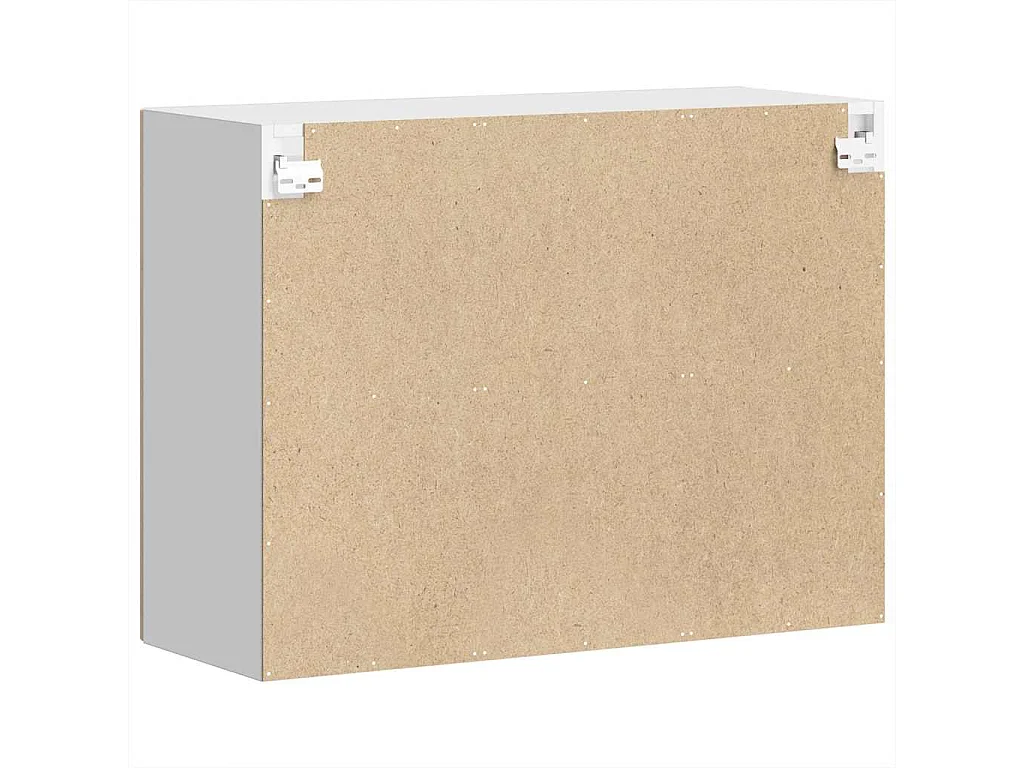 Armoire murale de cuisine et porte en verre chêne sonoma